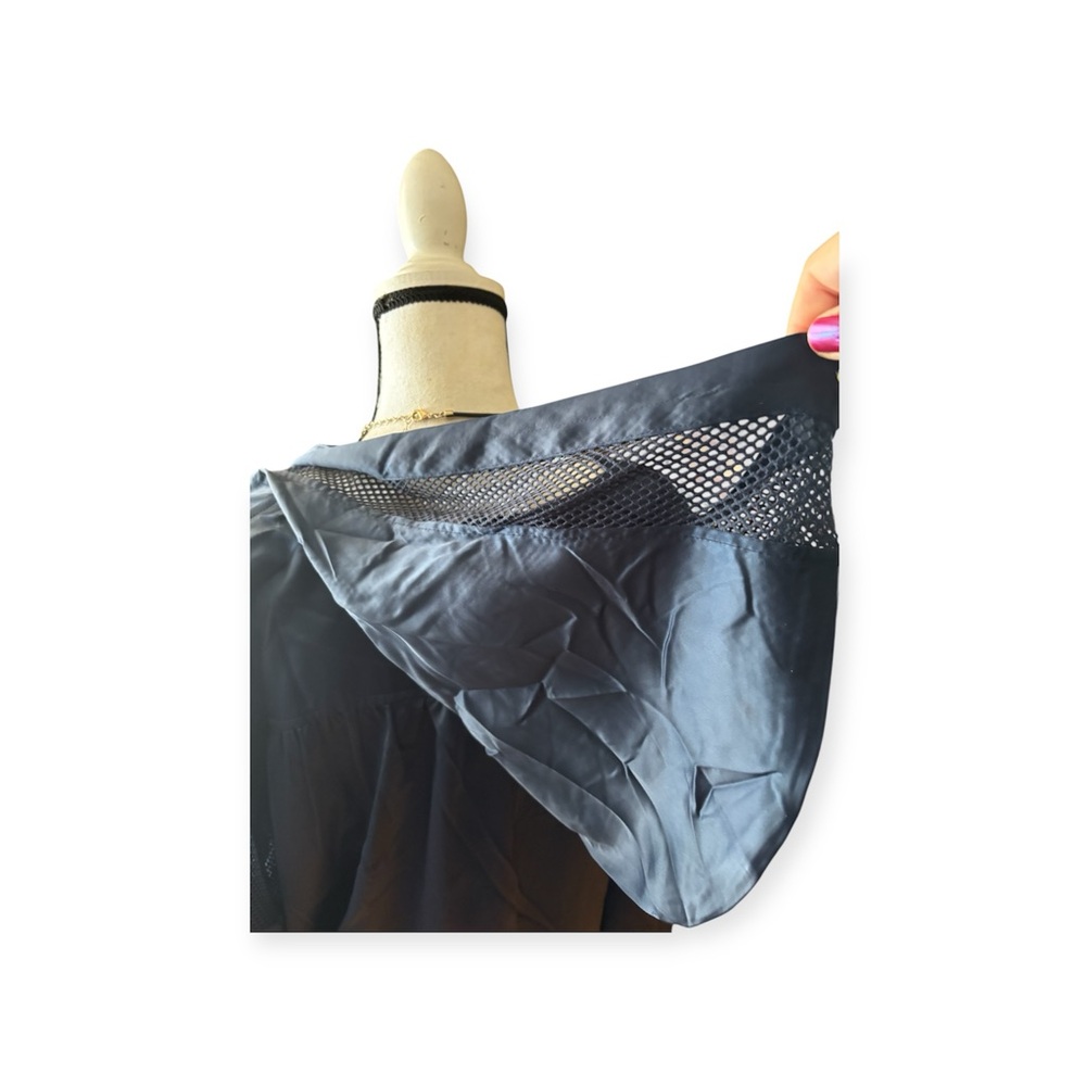 Women's Dark Blue Hooded Jacket - Picture 4 of 8
